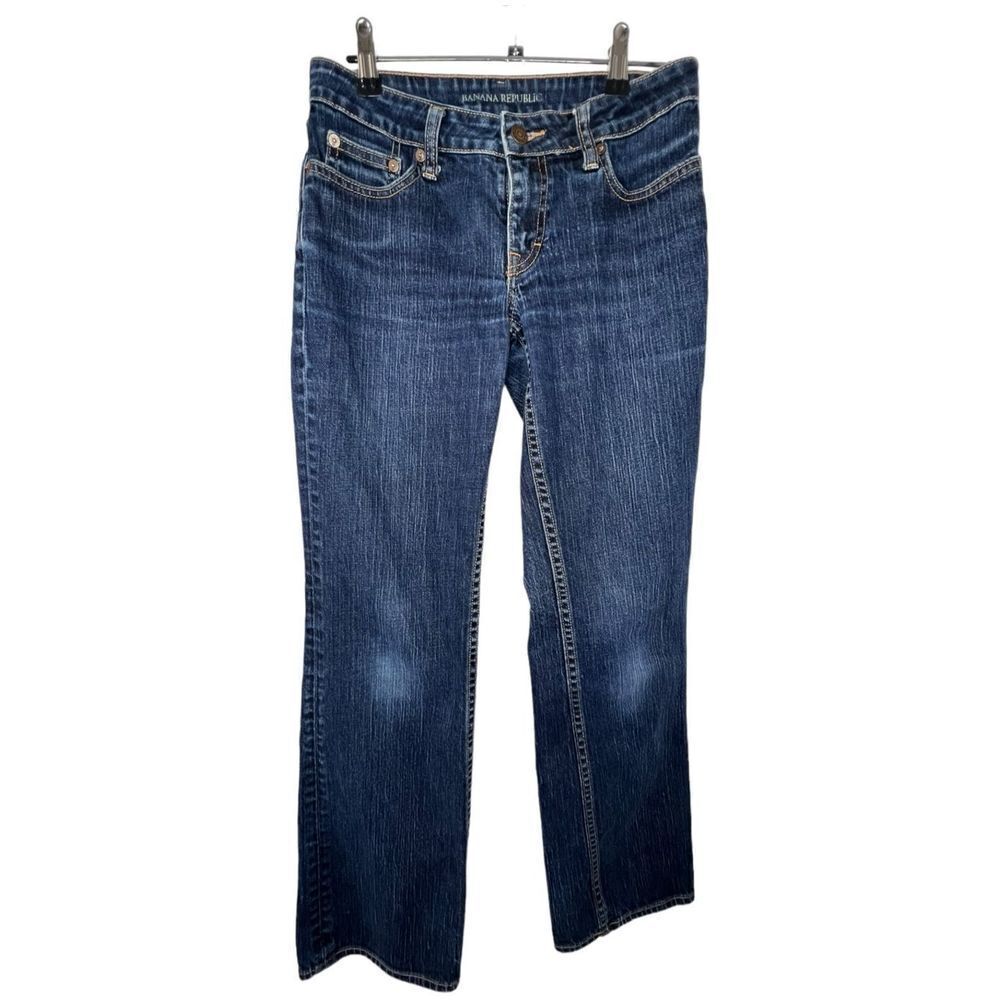 Banana Republic Dark Wash Bootcut Mid-Rise Denim Jeans